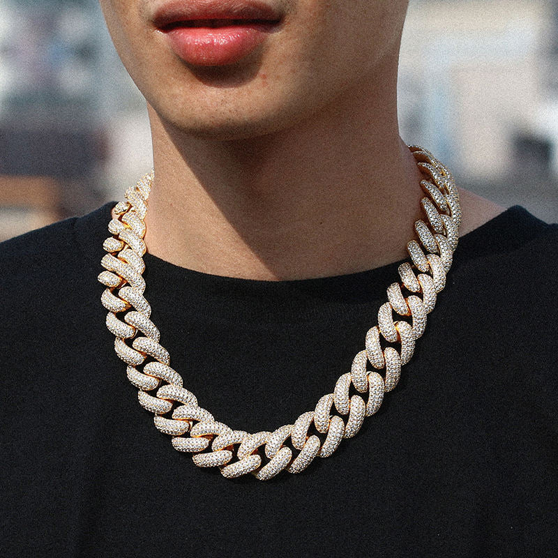 Lab Diamond Iced Out Miami Cuban Link Chain