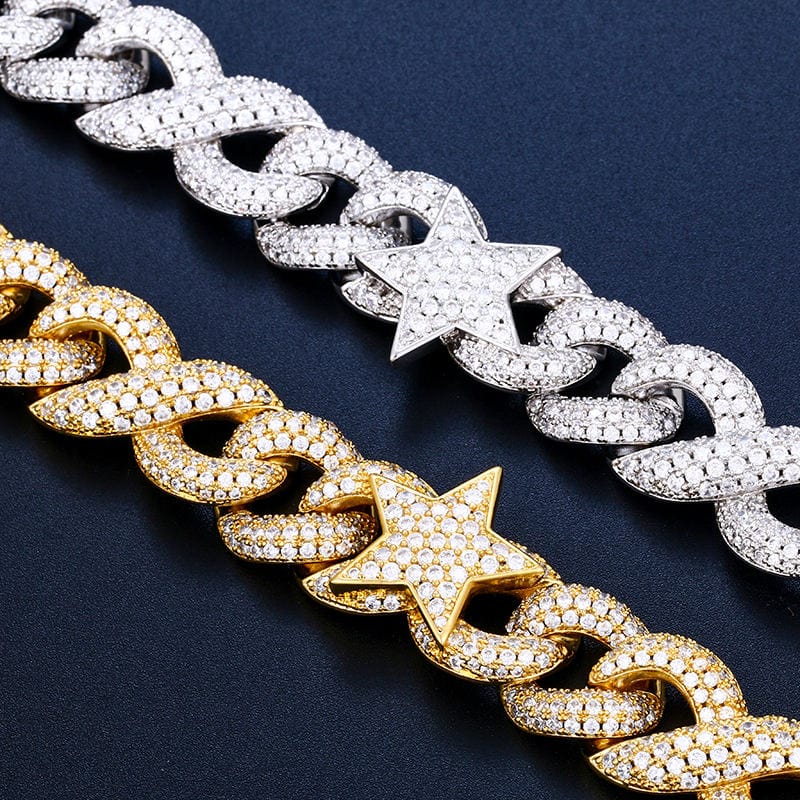 moissanite cuban link chain