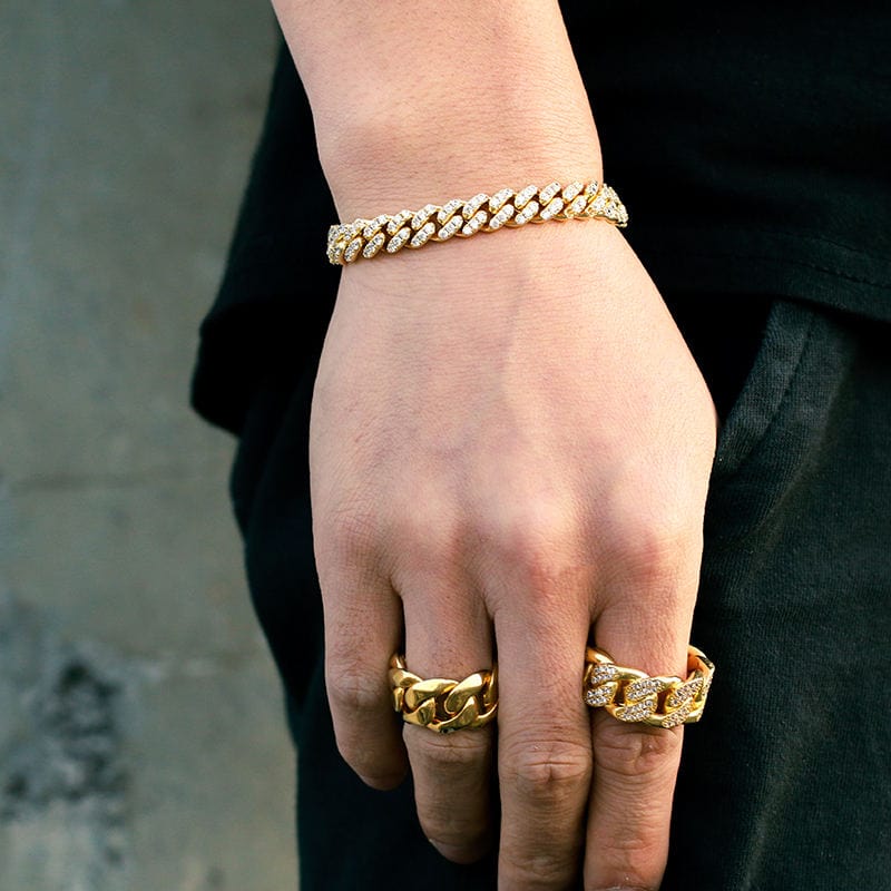 Gold filled cuban hot sale link bracelet