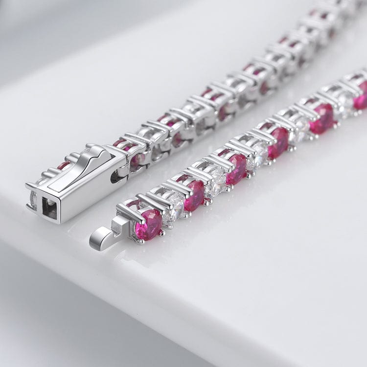 Cubic zirconia bracelet hot sale sterling silver