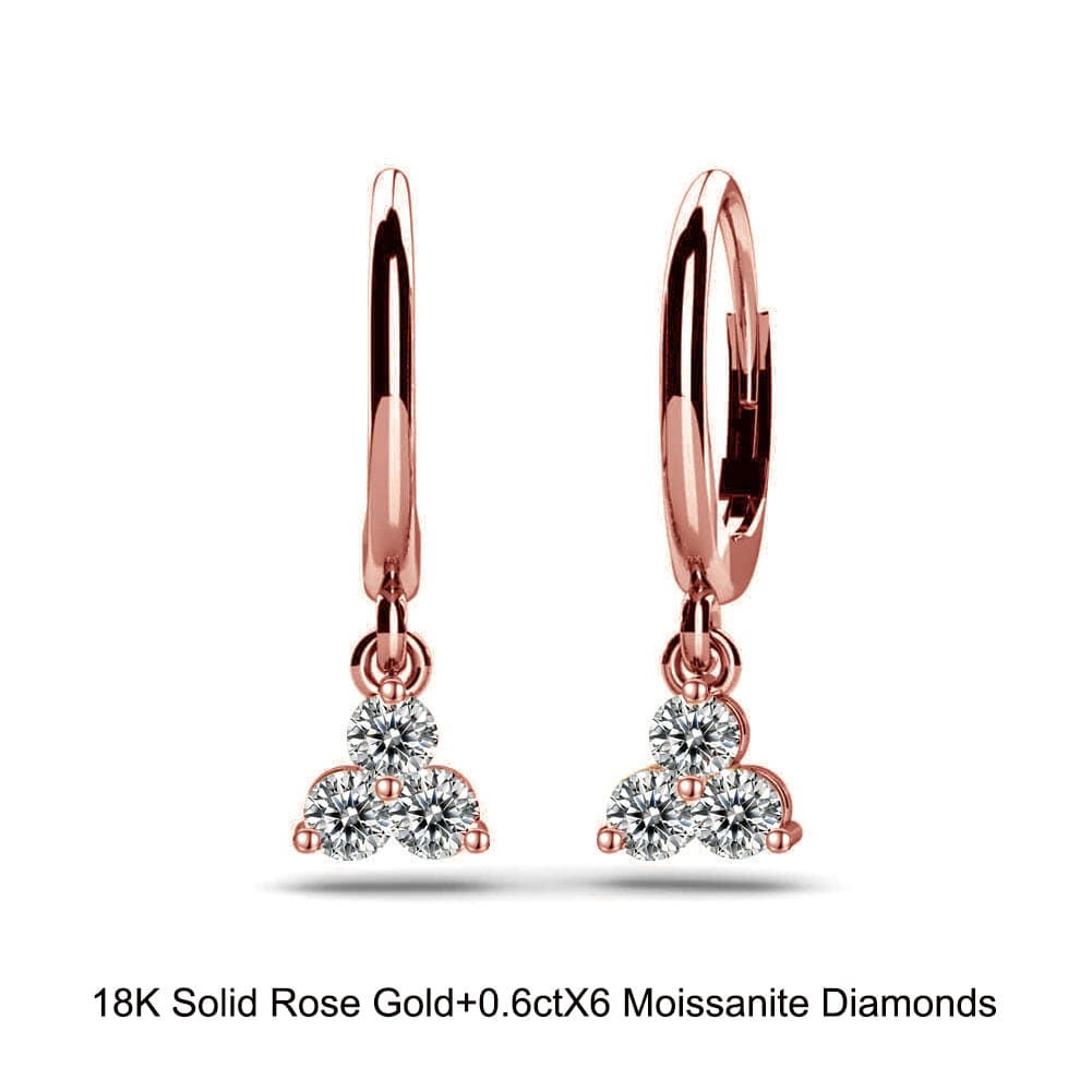 Buy Delicate 14KT Rose Gold Curved Earrings Online | ORRA