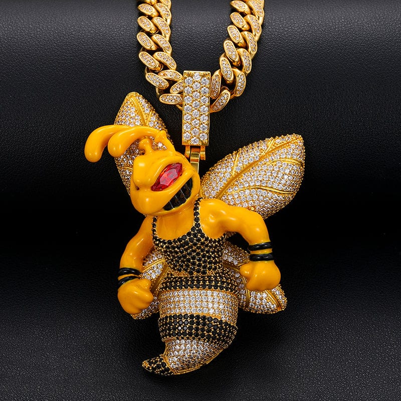 Bee 2024 Pendant Iced Cuban Chain