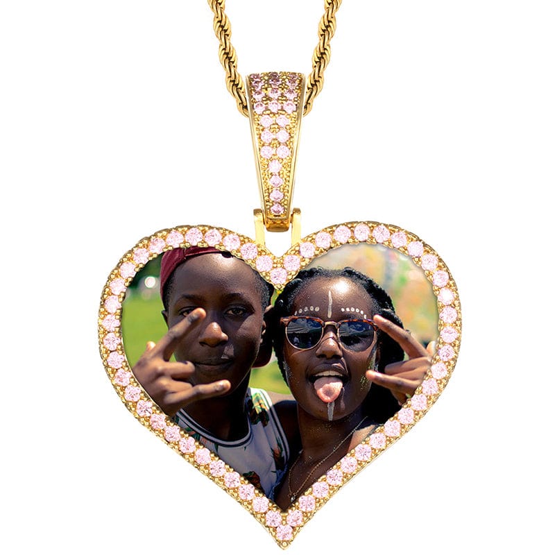 Heart Locket Custom Picture Pendant | Iced Out Pendants