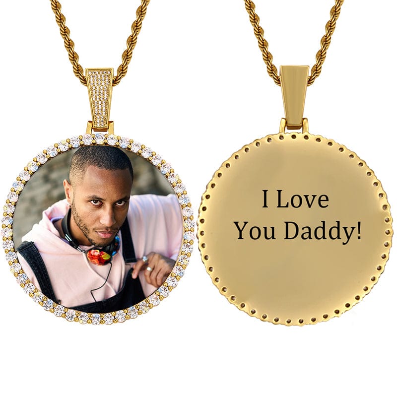Sublimation blank I love you necklace