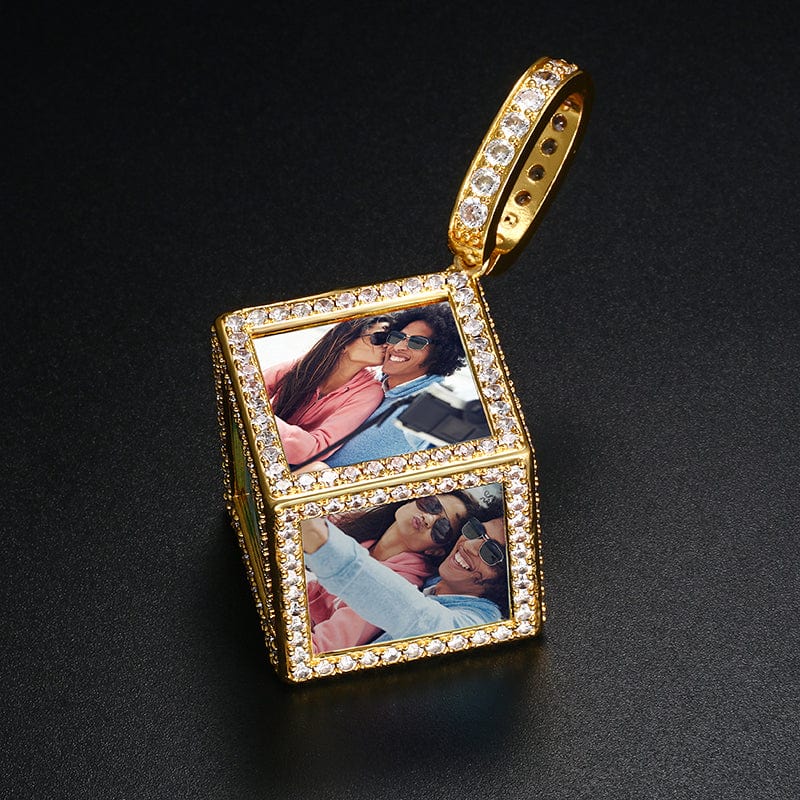 Hip Hop Charms Pendant For Necklace Men Iced Out Crystal Picture Pendant