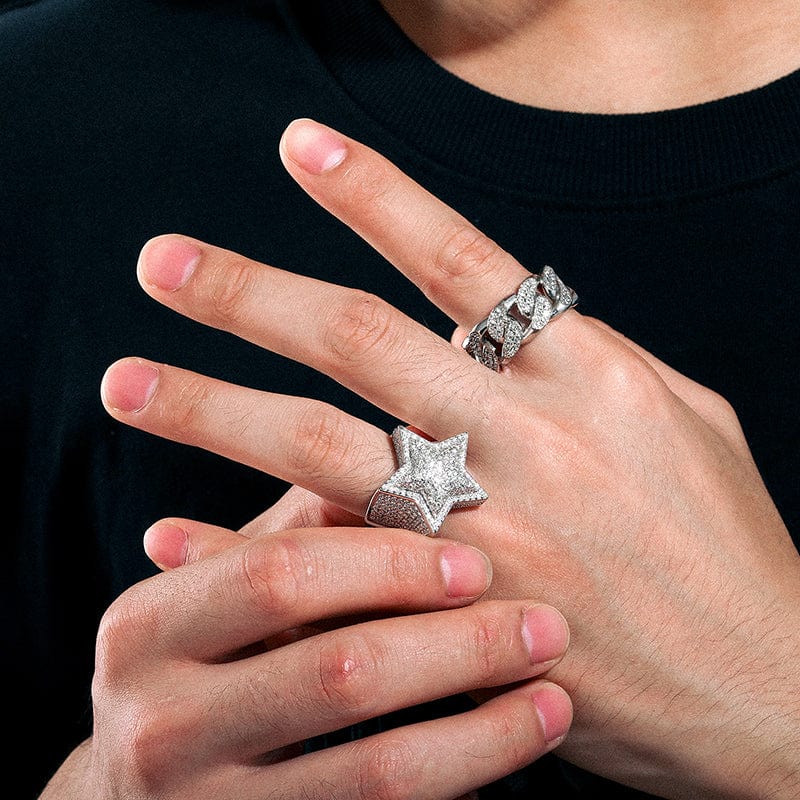 Mens clearance star ring