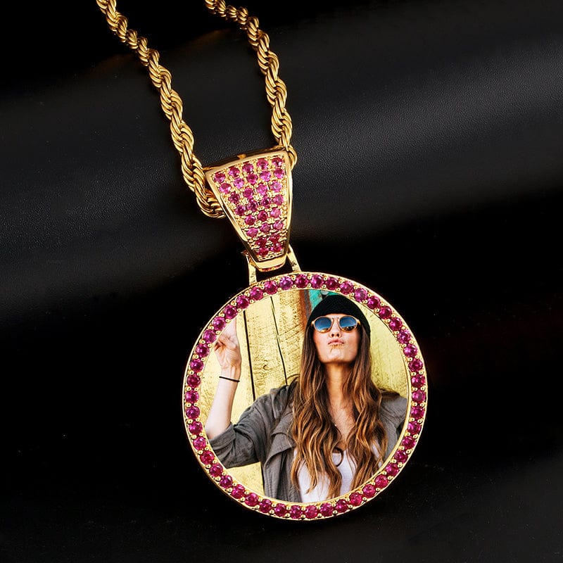 Round Sublimation Custom Pendant Gold by Pearde Design