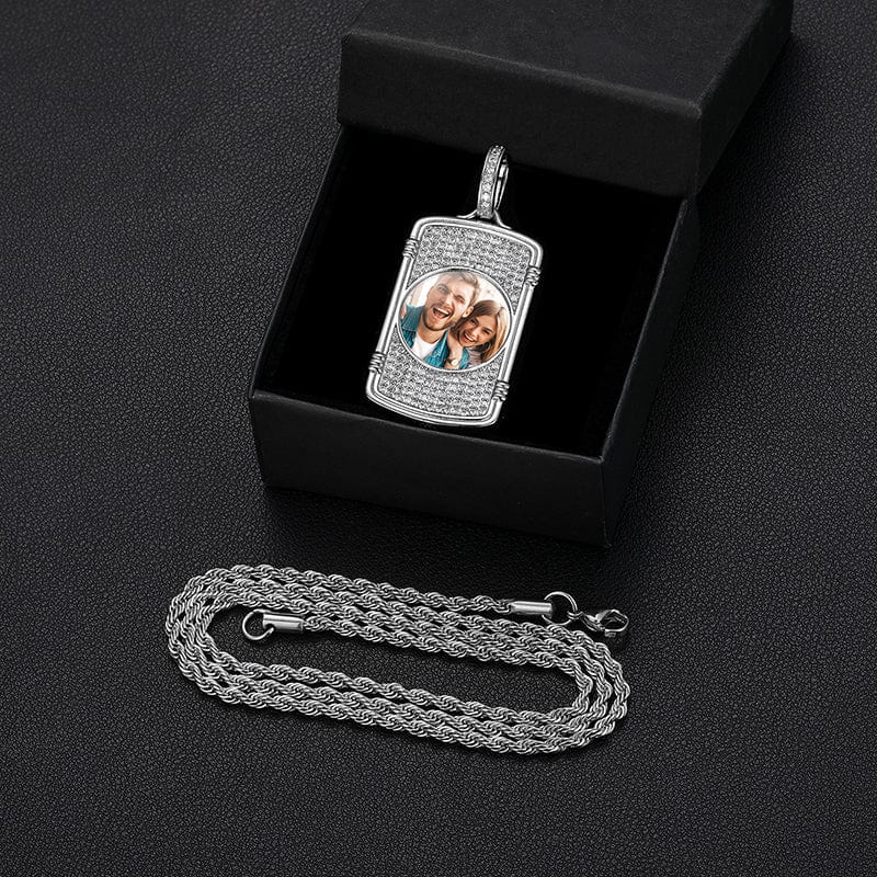 Mens iced out on sale pendant